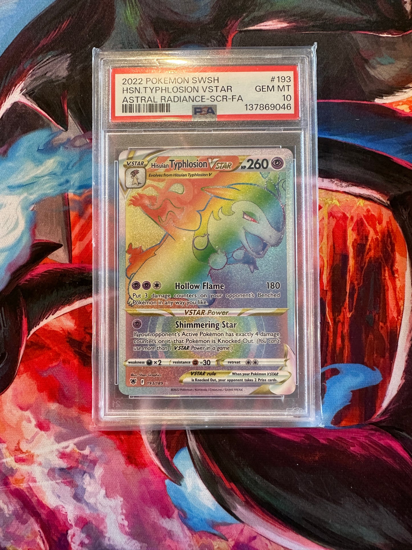 PSA 10 Hisuian Typhlosion VSTAR (Secret) - SWSH10: Astral Radiance (SWSH10)
