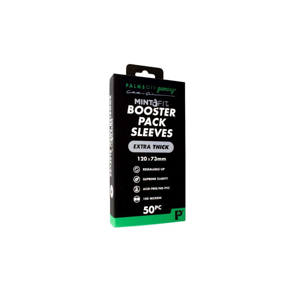 Palms Off Booster Pack Mint-Fit Sleeves – Extra Thick – 50pc