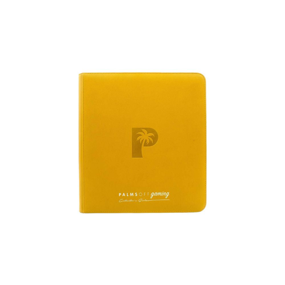 Palms Off Collector’s Series 12 Pocket Zip Binder yellow