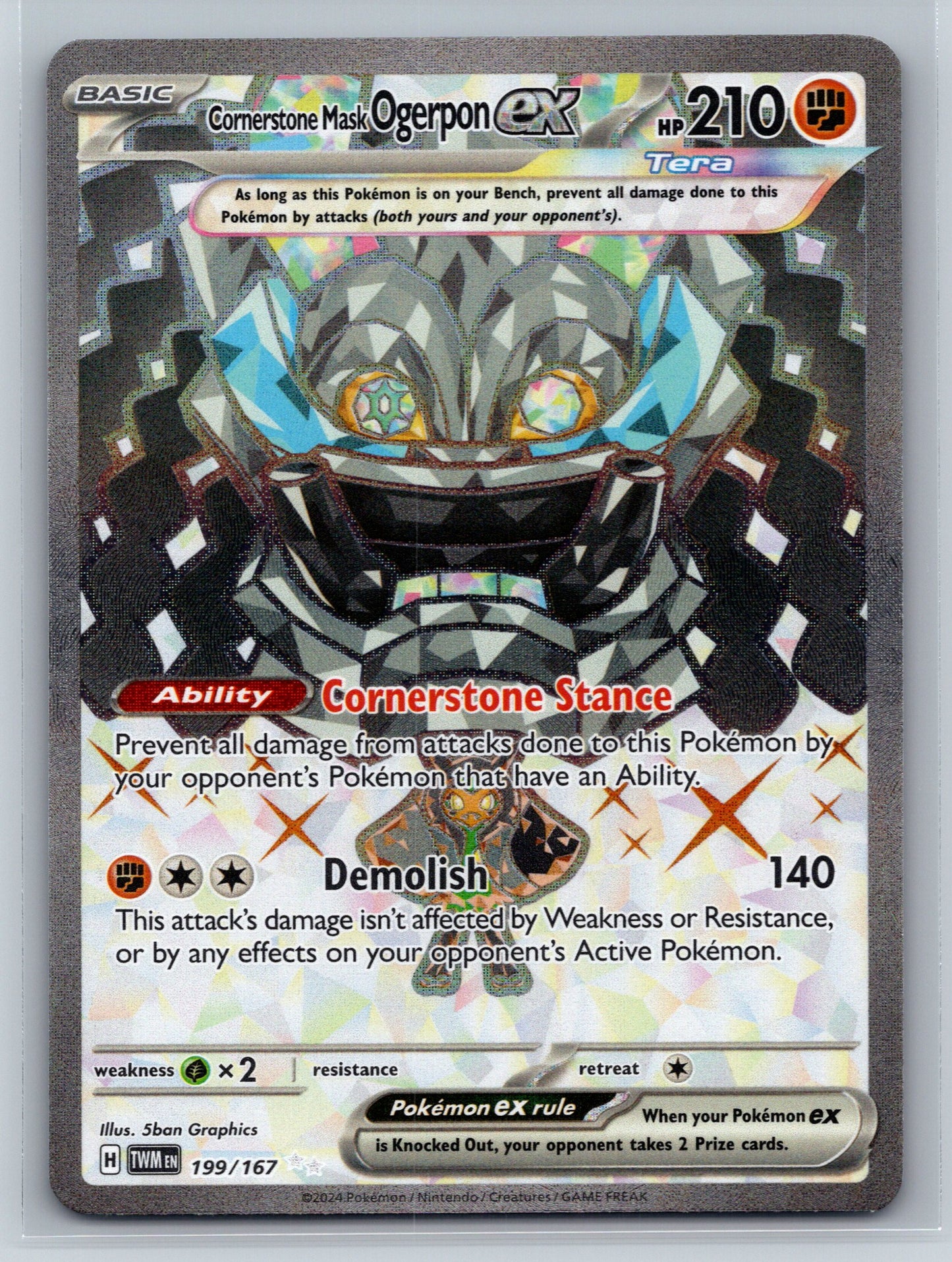 Cornerstone Mask Ogerpon ex - #199/167 - SV06: Twilight Masquerade