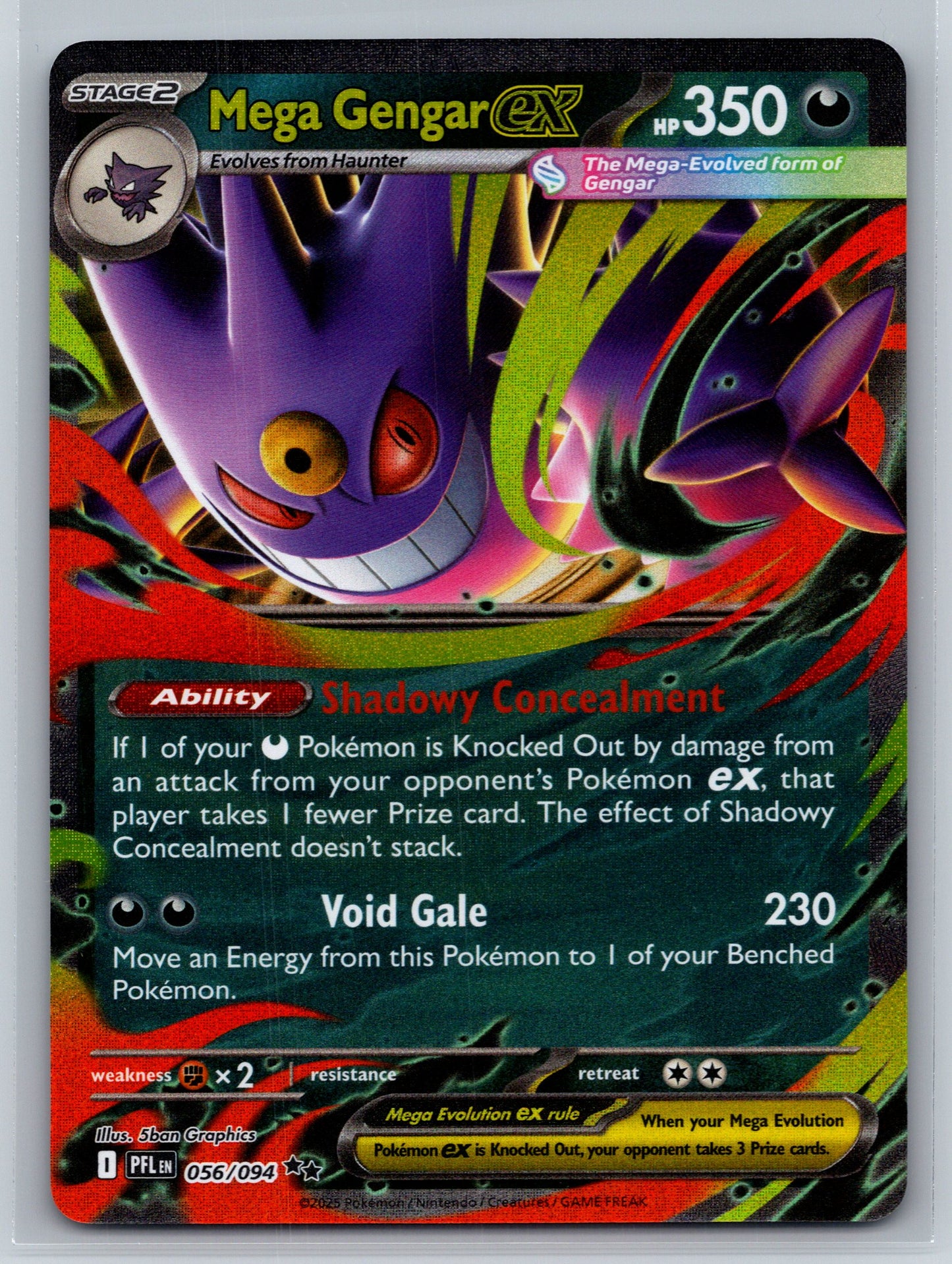 Mega Gengar ex - #056/094 - ME02: Phantasmal Flames