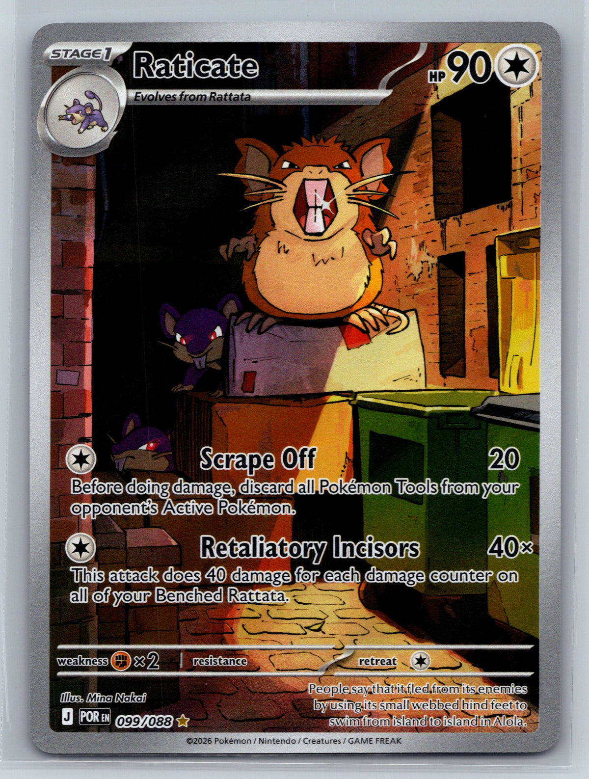 Raticate - #099/088 - ME03: Perfect Order – Hexvault