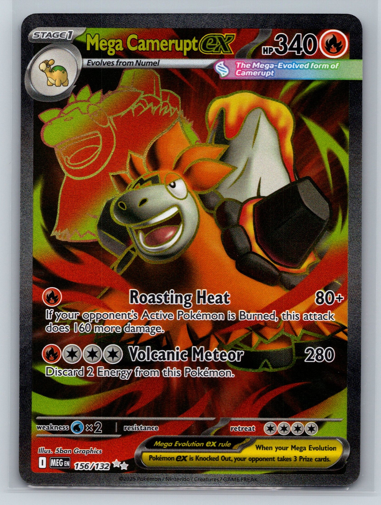 Mega Camerupt ex - #156/132 - ME01: Mega Evolution