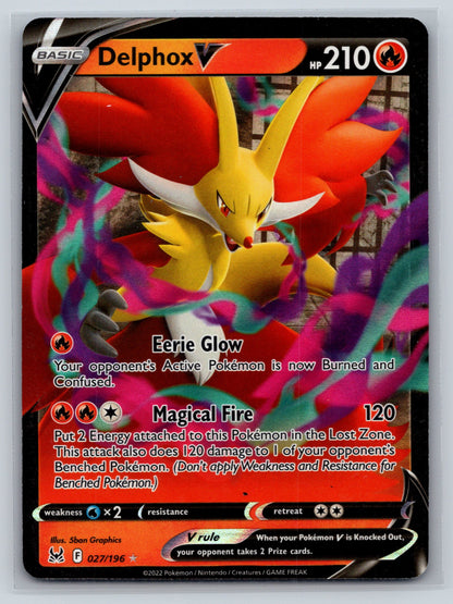 Delphox V - #027/196 - SWSH11: Lost Origin
