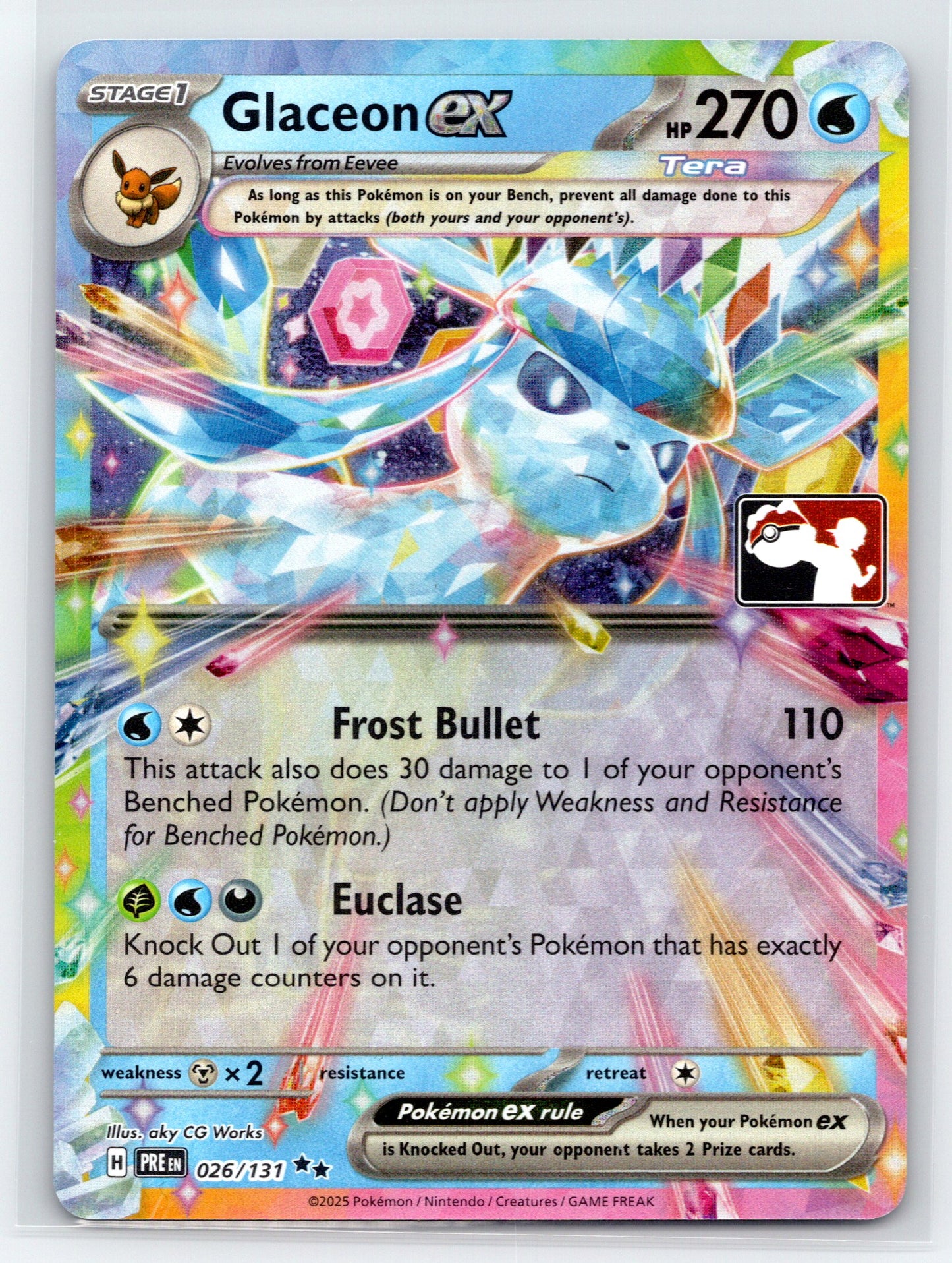 Glaceon ex - #026/131 - Prize Pack Series Cards