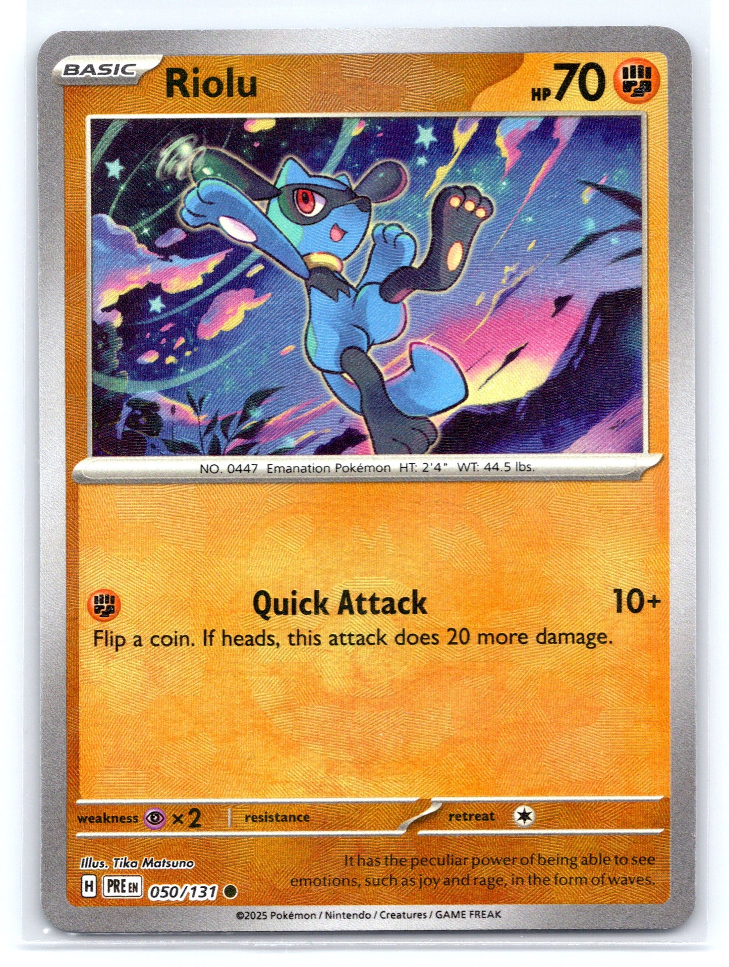 Riolu (Master Ball Pattern) - #050/131 - SV: Prismatic Evolutions