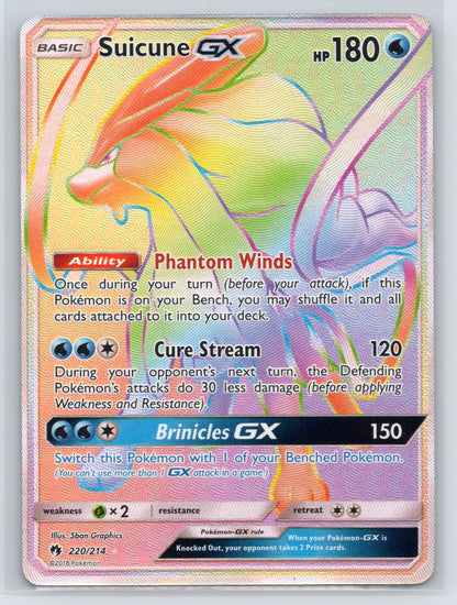 Suicune GX (Secret) - #220/214 - SM - Lost Thunder