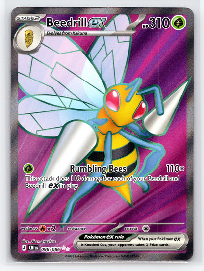 Beedrill ex - #098/086 - ME04: Chaos Rising