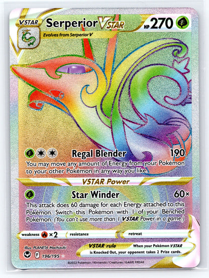 Serperior VSTAR (Secret) - #196/195 - SWSH12: Silver Tempest