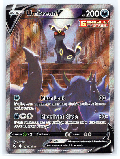 Umbreon V (Alternate Full Art) - #189/203 - SWSH07: Evolving Skies