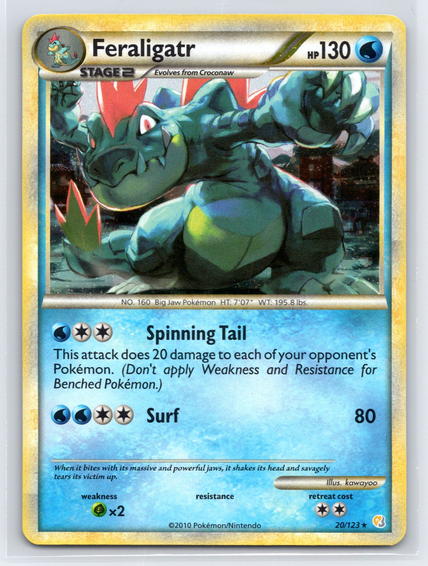 Feraligatr - #20/123 - HeartGold SoulSilver