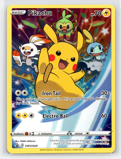 Pikachu - #SWSH020 - SWSH: Sword & Shield Promo Cards