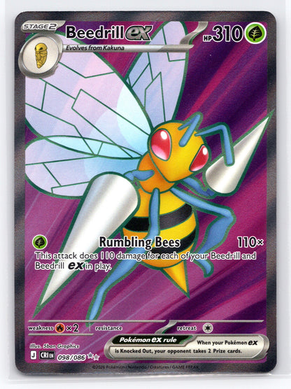 Beedrill ex - #098/086 - ME04: Chaos Rising