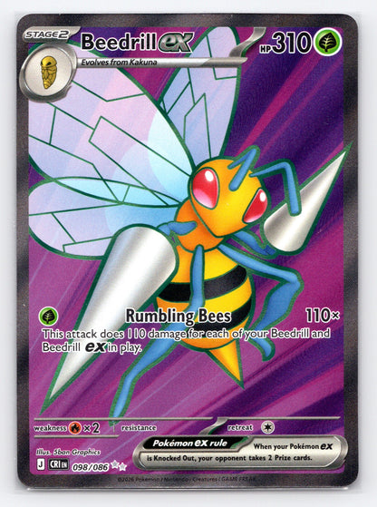 Beedrill ex - #098/086 - ME04: Chaos Rising