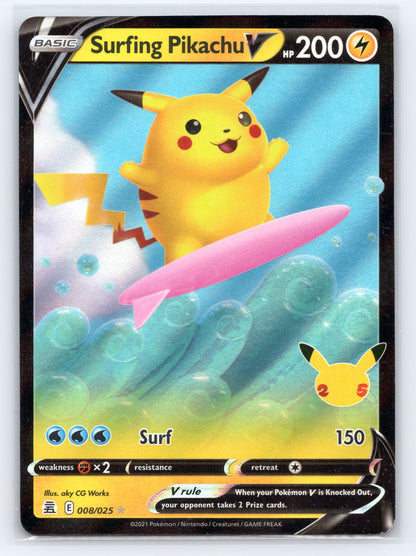 Surfing Pikachu V - #008/025 - Celebrations