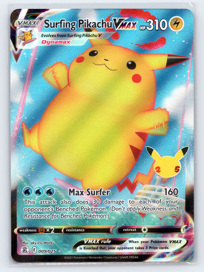 Surfing Pikachu VMAX - #009/025 - Celebrations