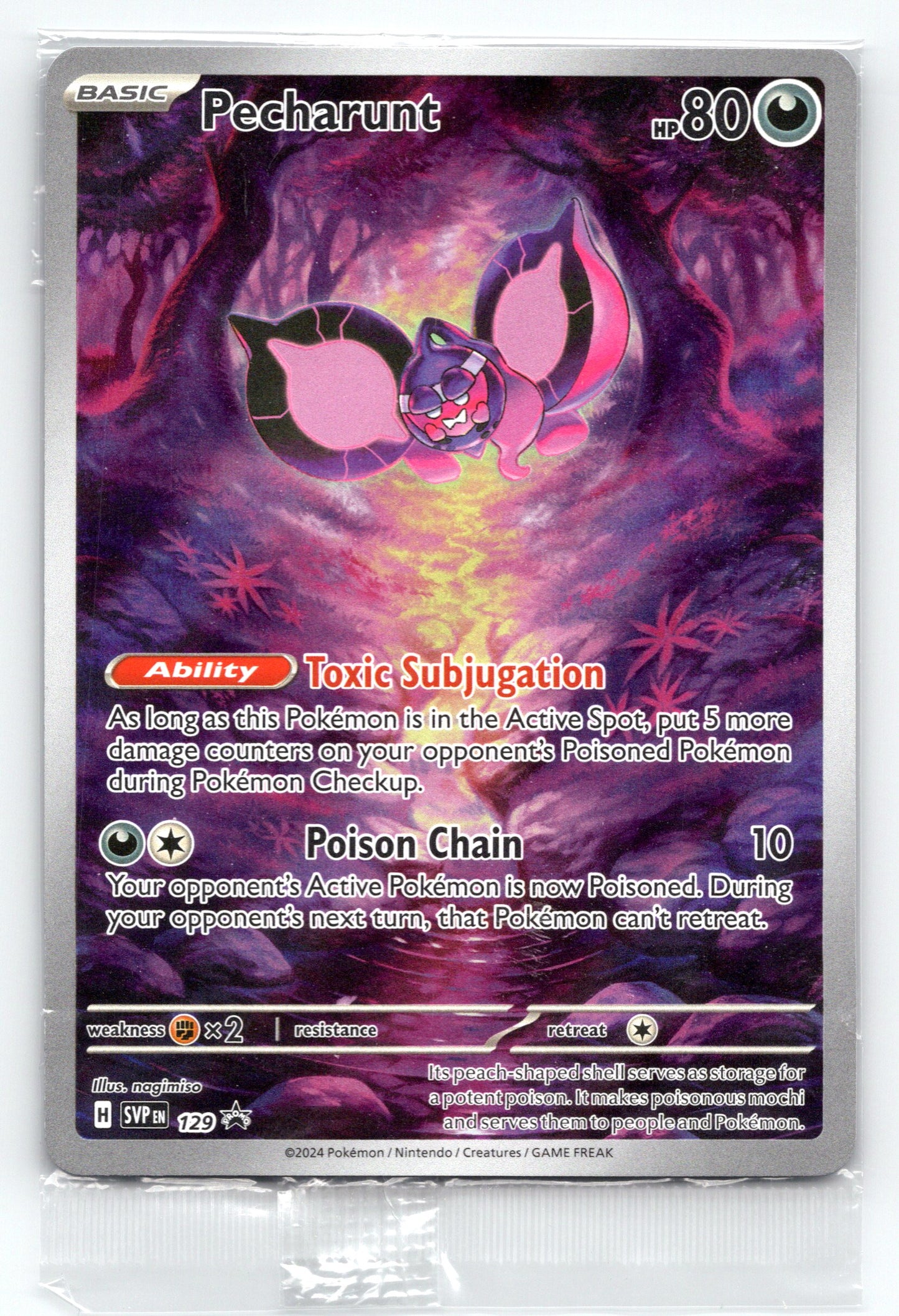 Pecharunt - #129 - SV: Scarlet & Violet Promo Cards SEALED