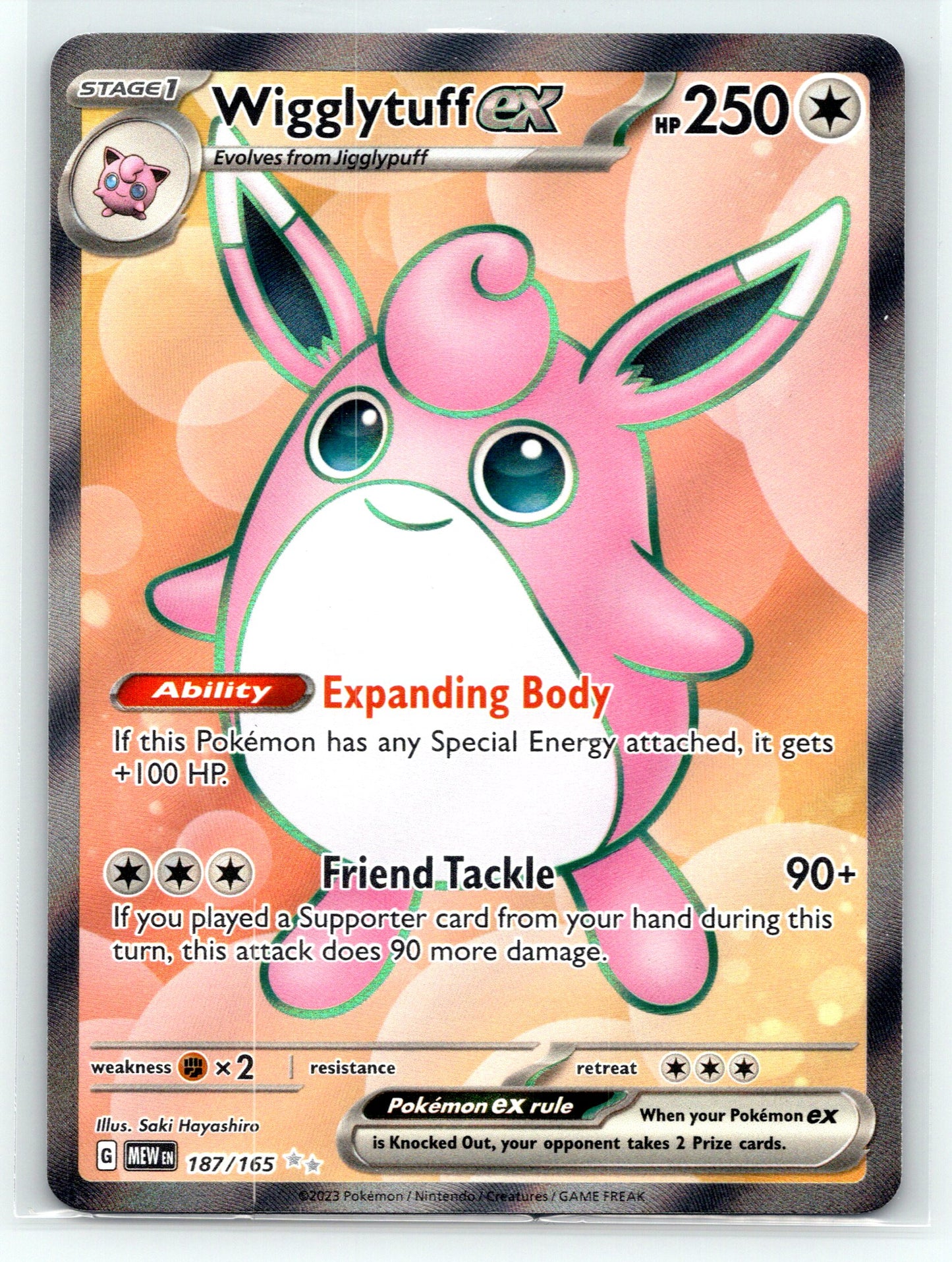 Wigglytuff ex - #187/165 - SV: Scarlet & Violet 151