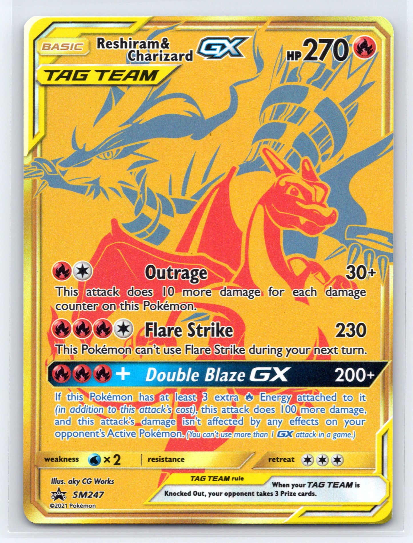 Reshiram & Charizard GX - #SM247 - SM Promos