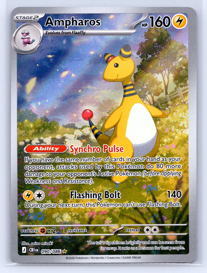 Ampharos - #090/086 - ME04: Chaos Rising