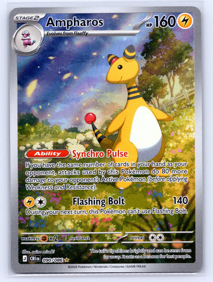 Ampharos - #090/086 - ME04: Chaos Rising