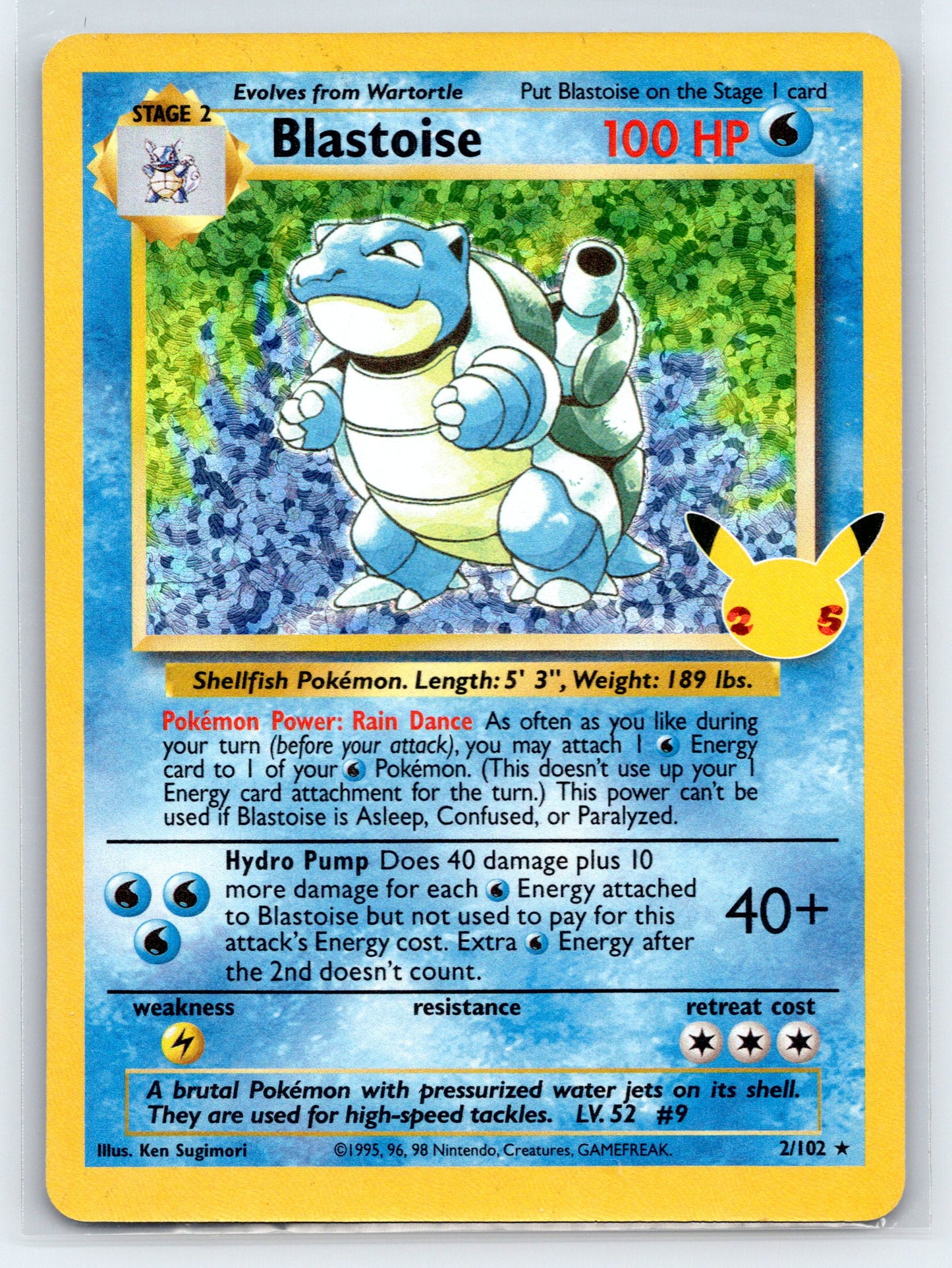 Blastoise - #2/102 - Celebrations: Classic Collection