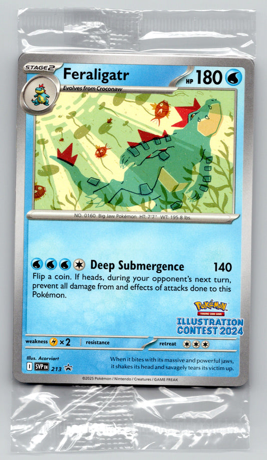 Pikachu, Feraligatr & Toxtricity - #213, 214, 215 - SV: Promo Cards SEALED