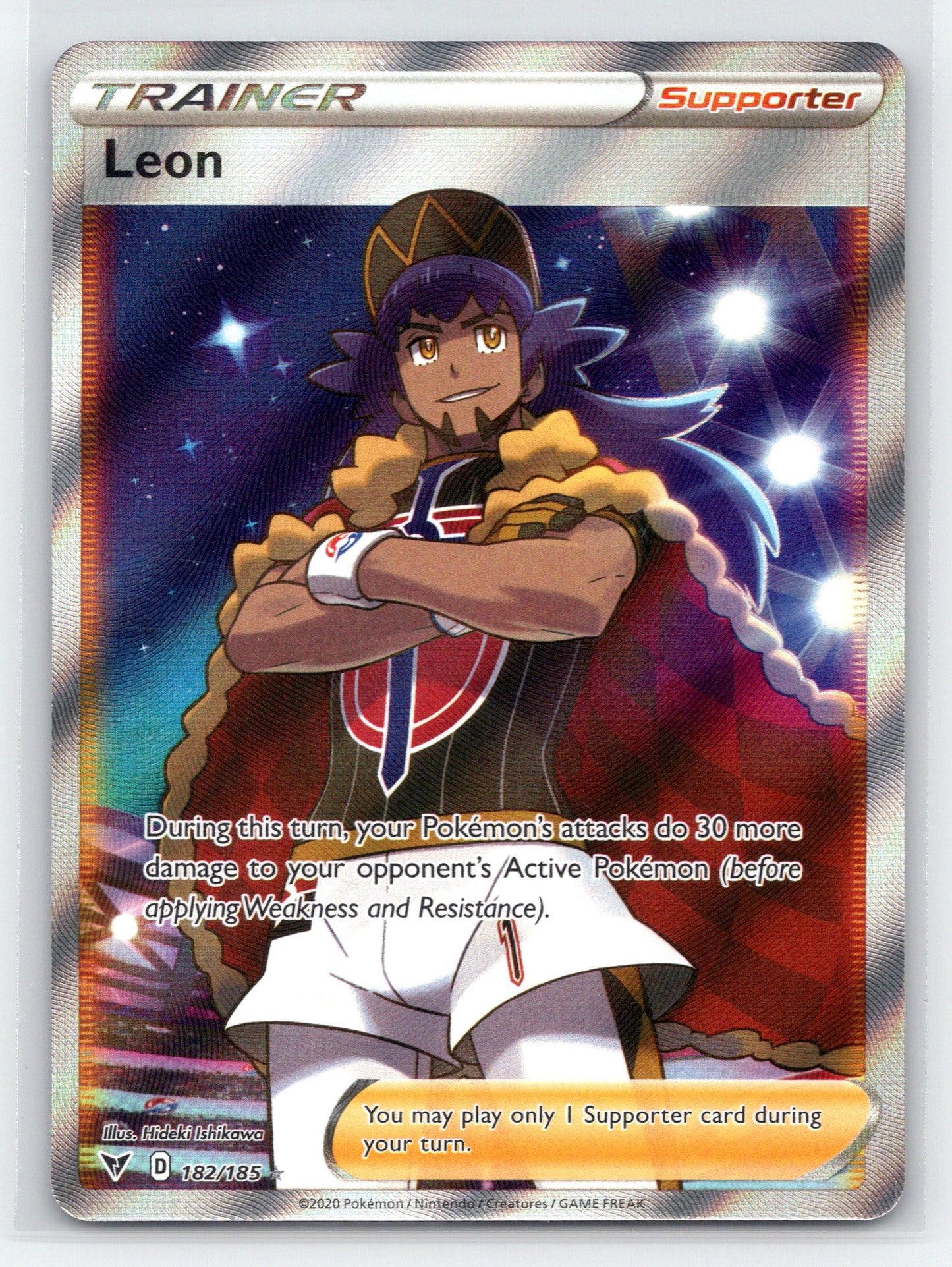 Leon (Full Art) - #182/185 - SWSH04: Vivid Voltage
