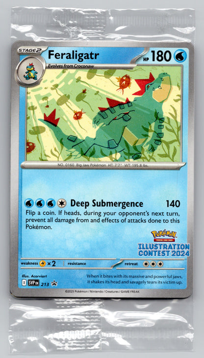 Pikachu, Feraligatr & Toxtricity - #213, 214, 215 - SV: Promo Cards SEALED
