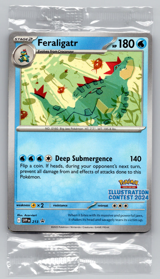 Pikachu, Feraligatr & Toxtricity - #213, 214, 215 - SV: Promo Cards SEALED