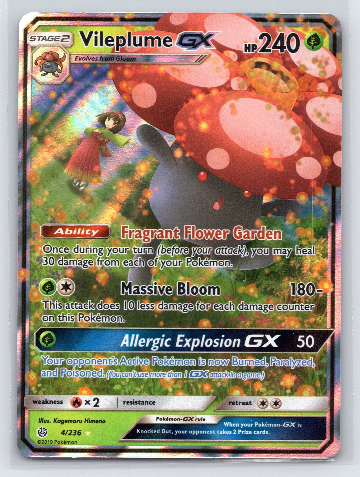Vileplume GX - #4/236 - SM - Cosmic Eclipse