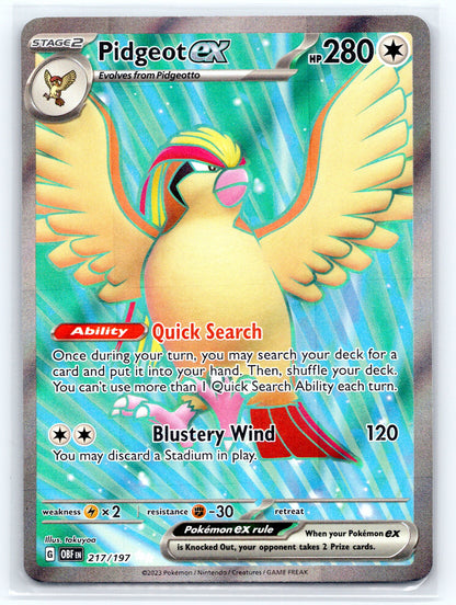 Pidgeot ex - #217/197 - SV03: Obsidian Flames