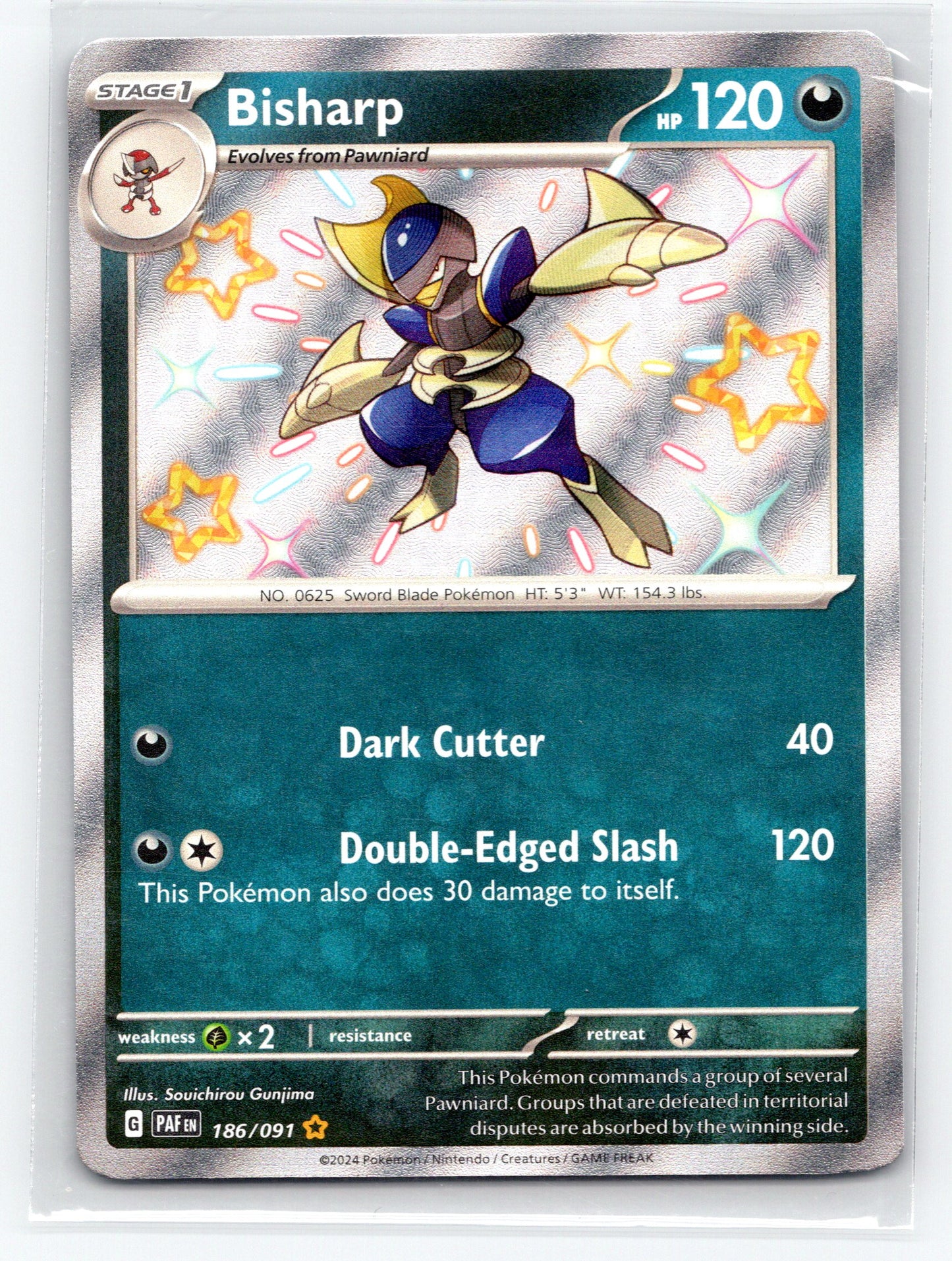 Bisharp - #186/091 - SV: Paldean Fates
