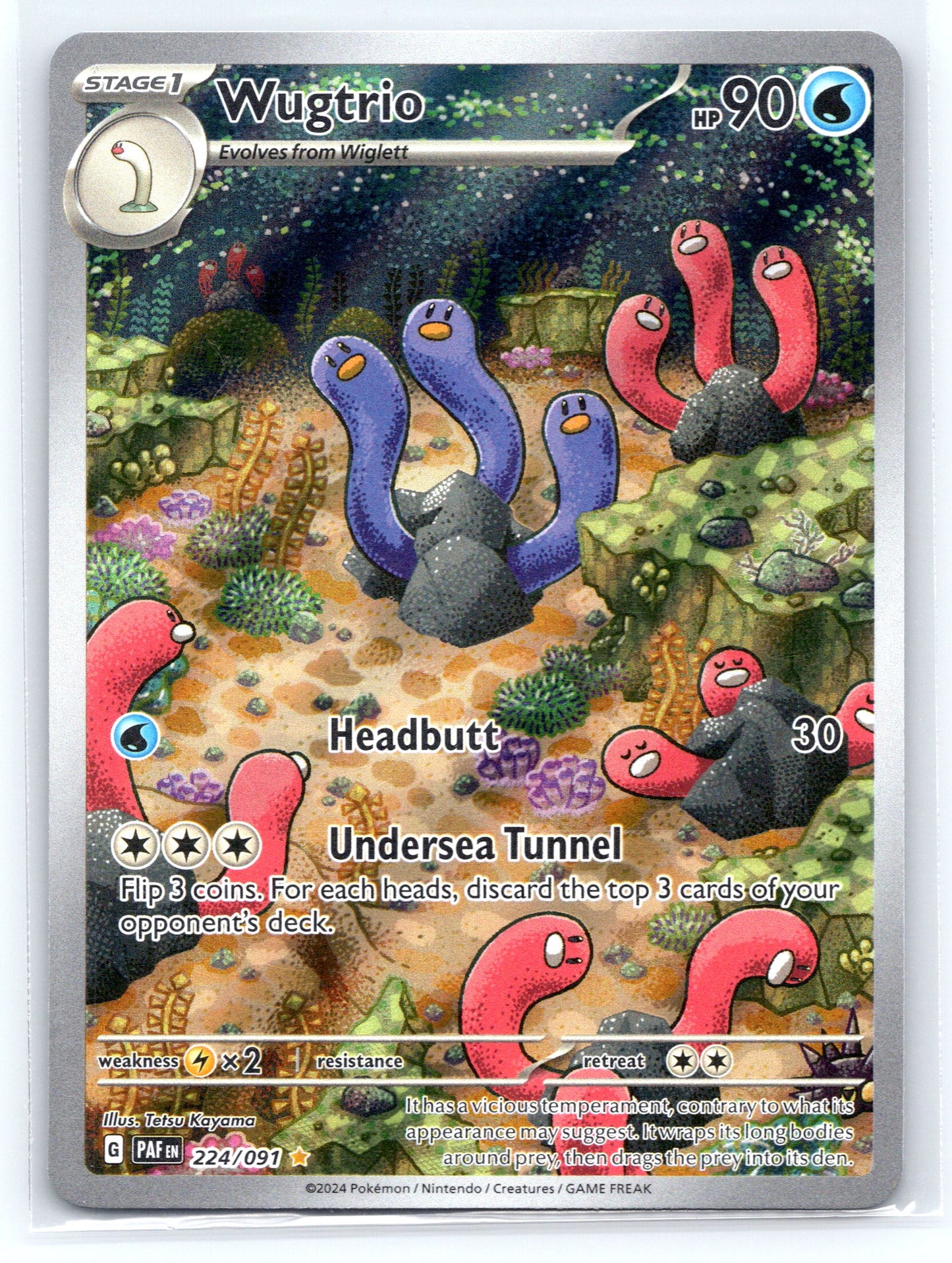 Wugtrio - #224/091 - SV: Paldean Fates