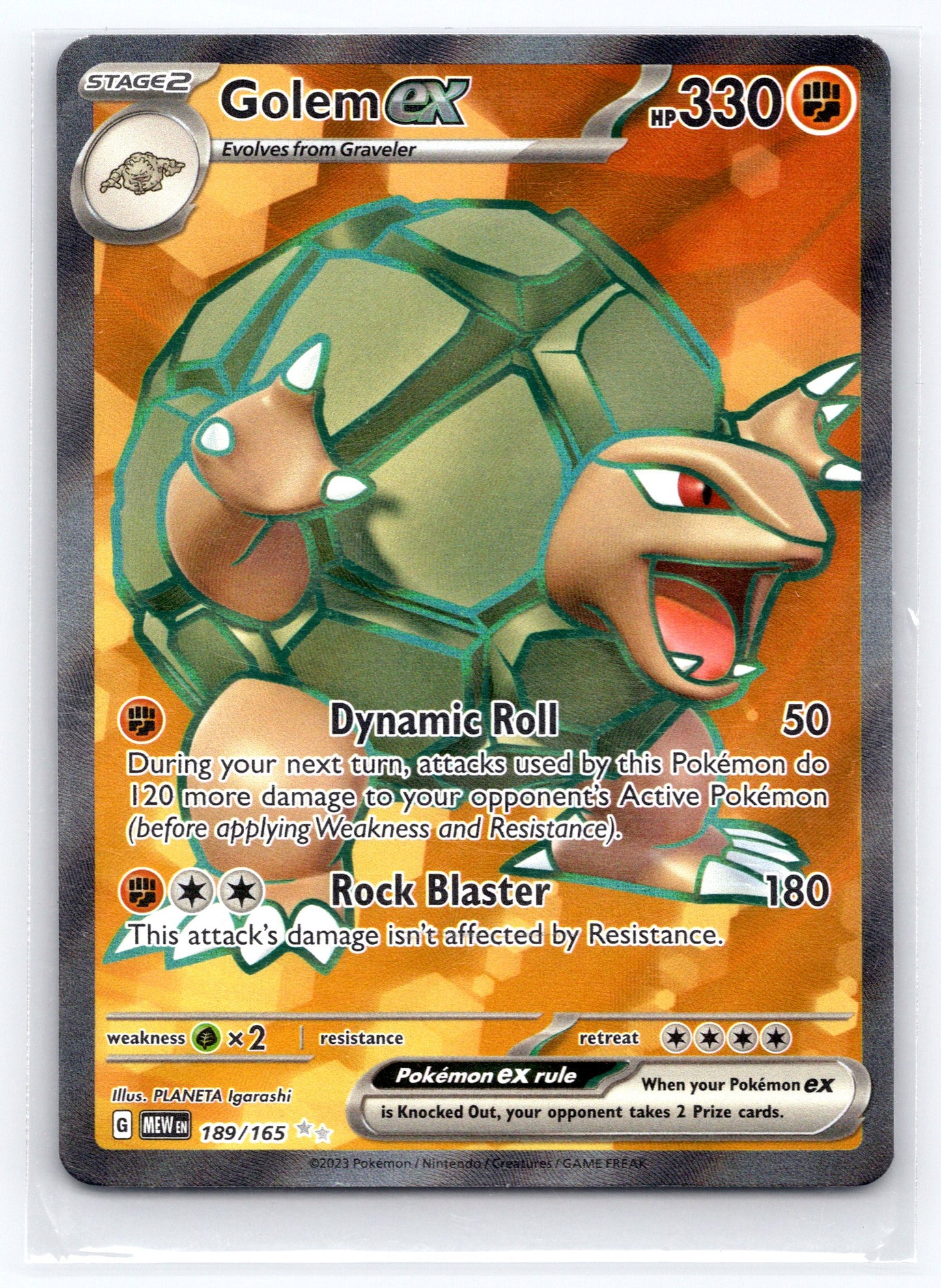 Golem ex - #189/165 - SV: Scarlet & Violet 151