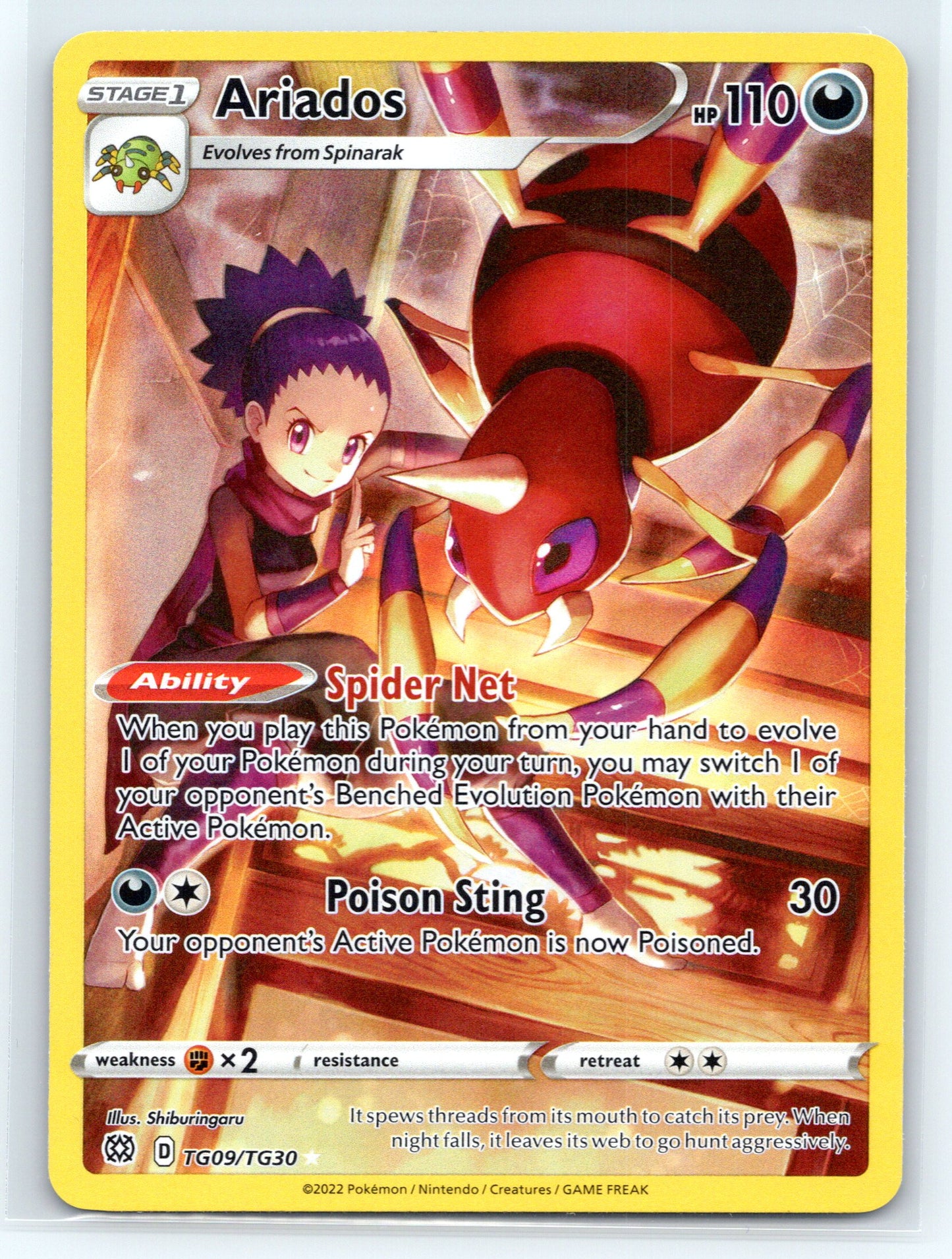 Ariados - #TG09/TG30 - SWSH09: Brilliant Stars Trainer Gallery