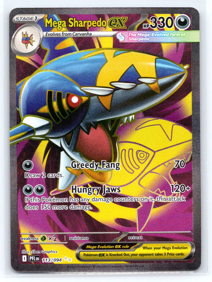 Mega Sharpedo ex - #113/094 - ME02: Phantasmal Flames