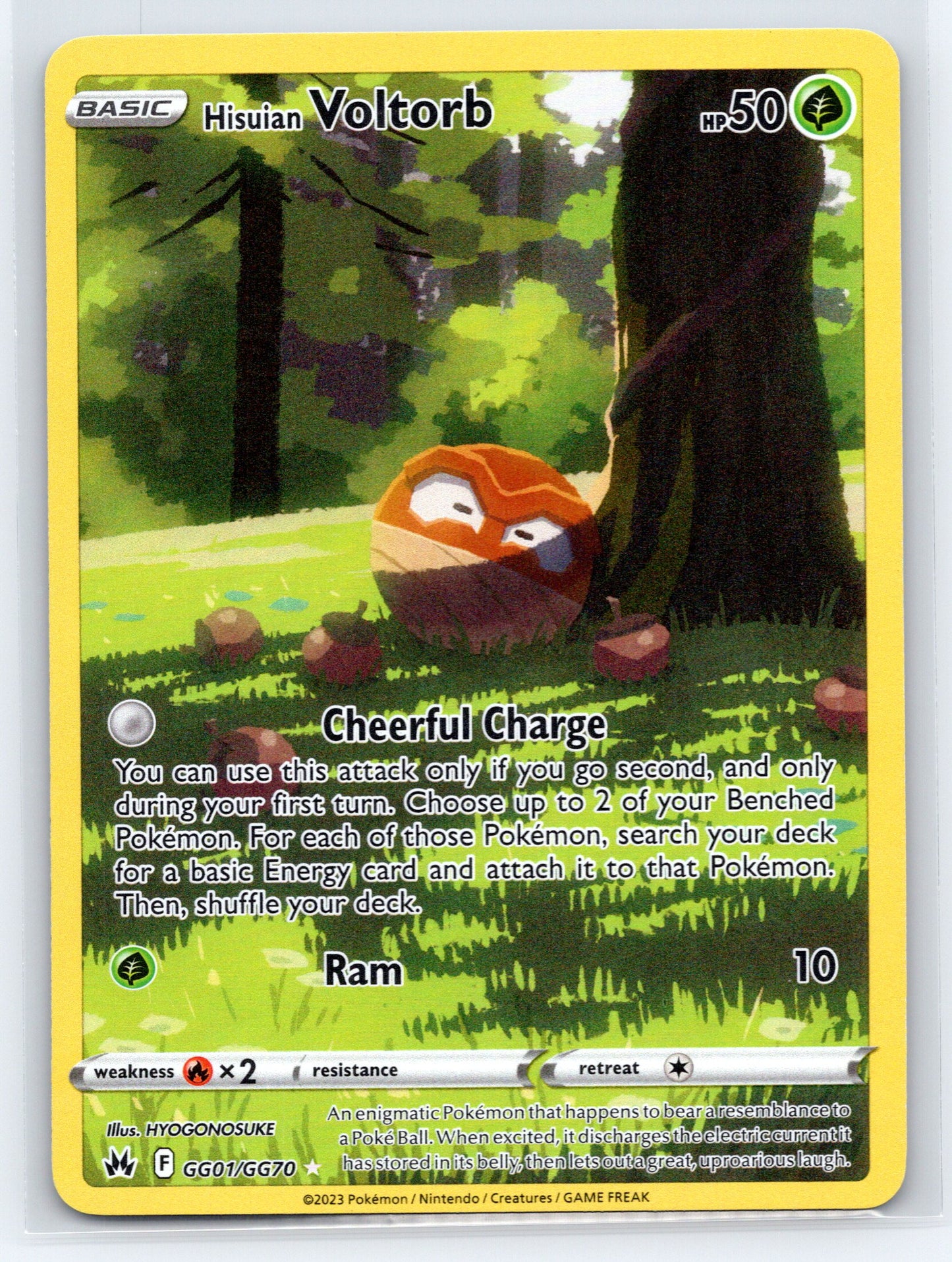 Hisuian Voltorb - #GG01/GG70 - SWSH: Crown Zenith: Galarian Gallery