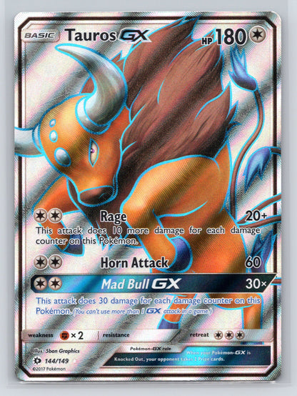Tauros GX (Full Art) - #144/149 - SM Base Set