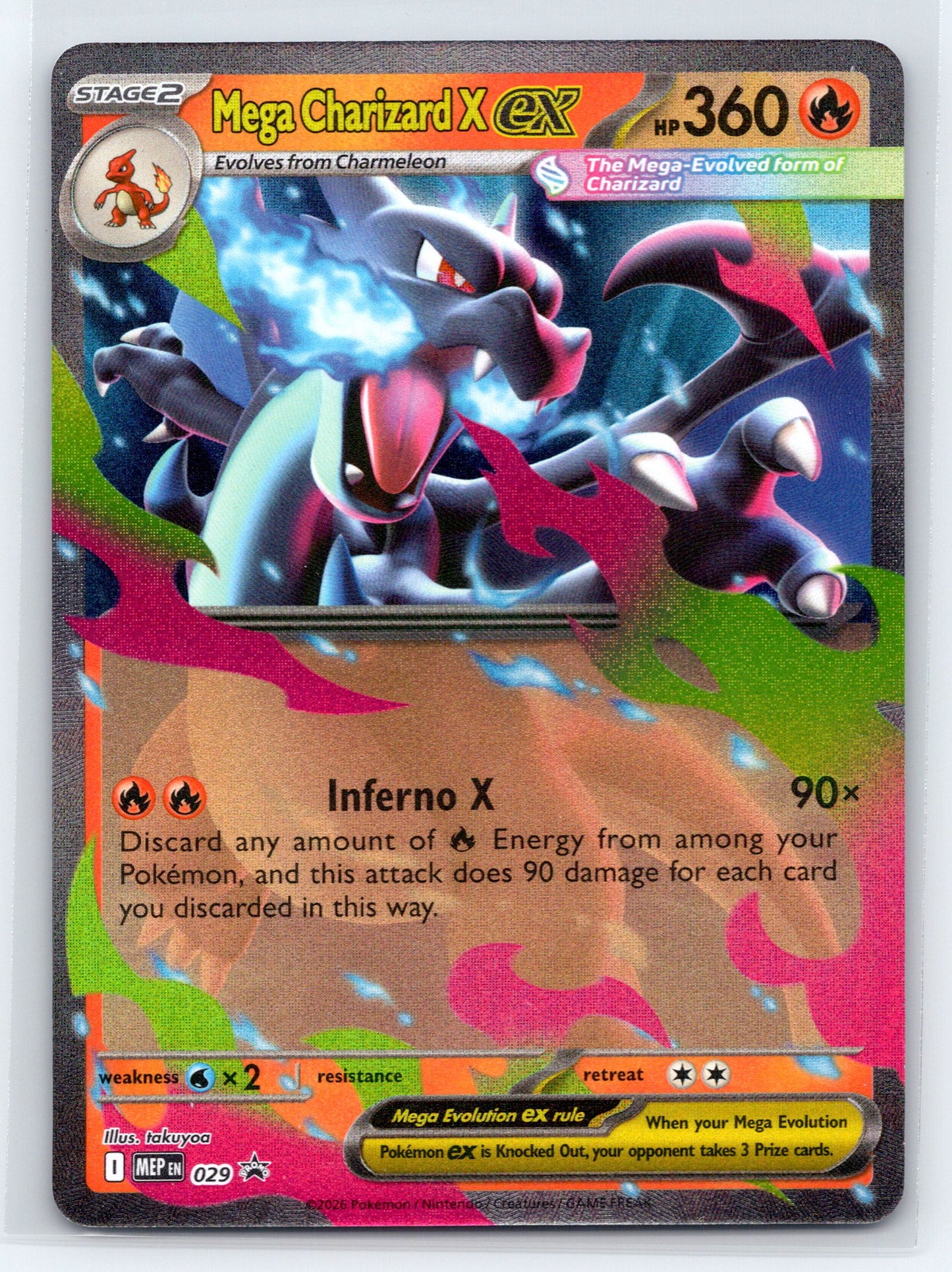 Mega Charizard X ex - #029 - ME: Mega Evolution Promo