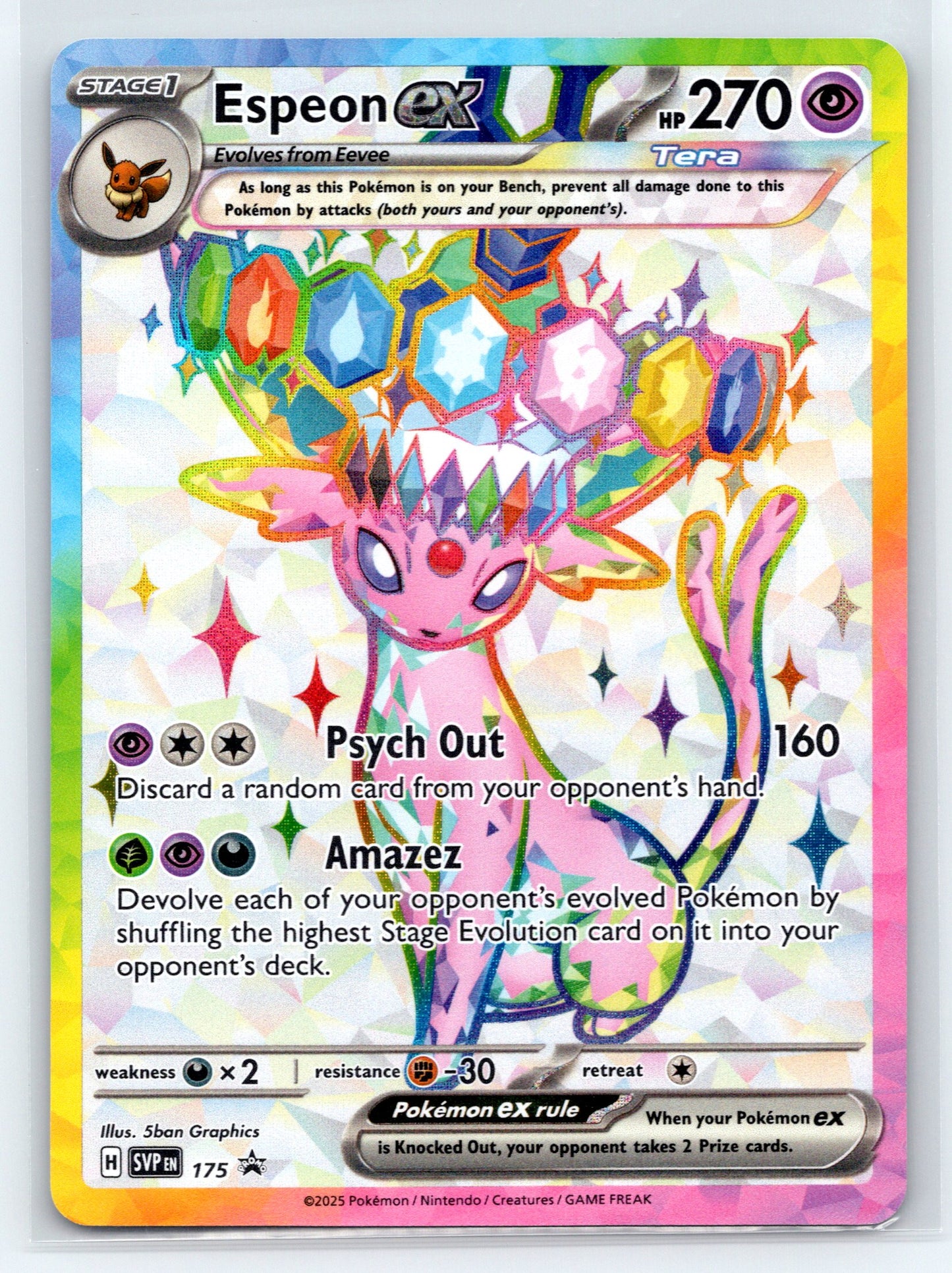 Espeon ex - #SVP 175 - SV: Scarlet & Violet Promo Cards