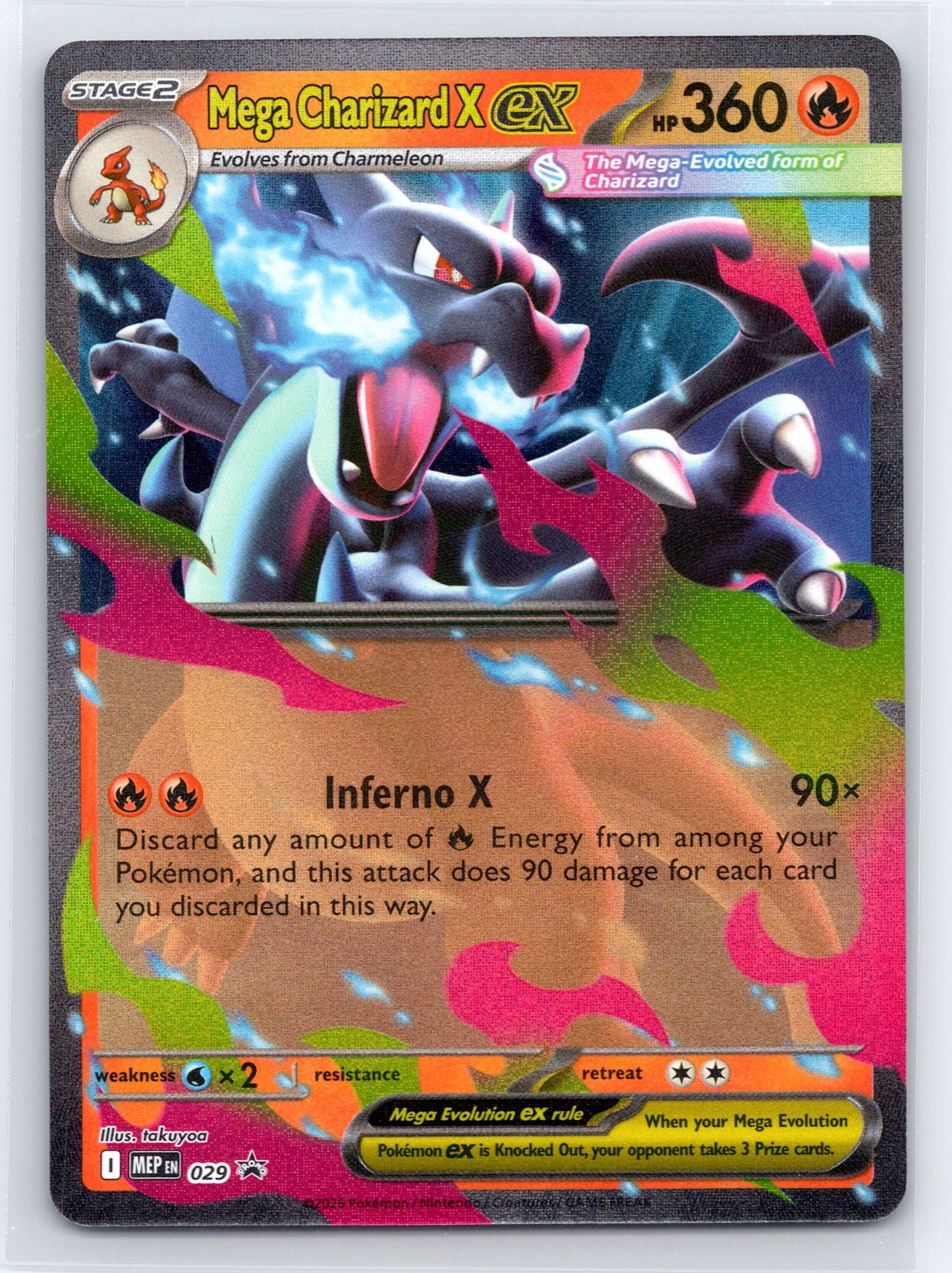 Mega Charizard X ex - #029 - ME: Mega Evolution Promo