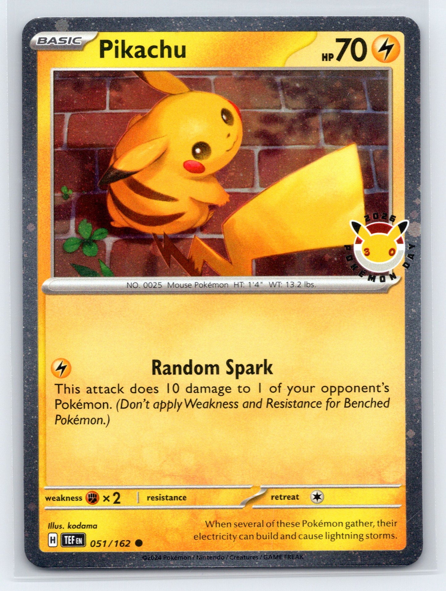 Pikachu - #051/162 - Miscellaneous Cards & Products