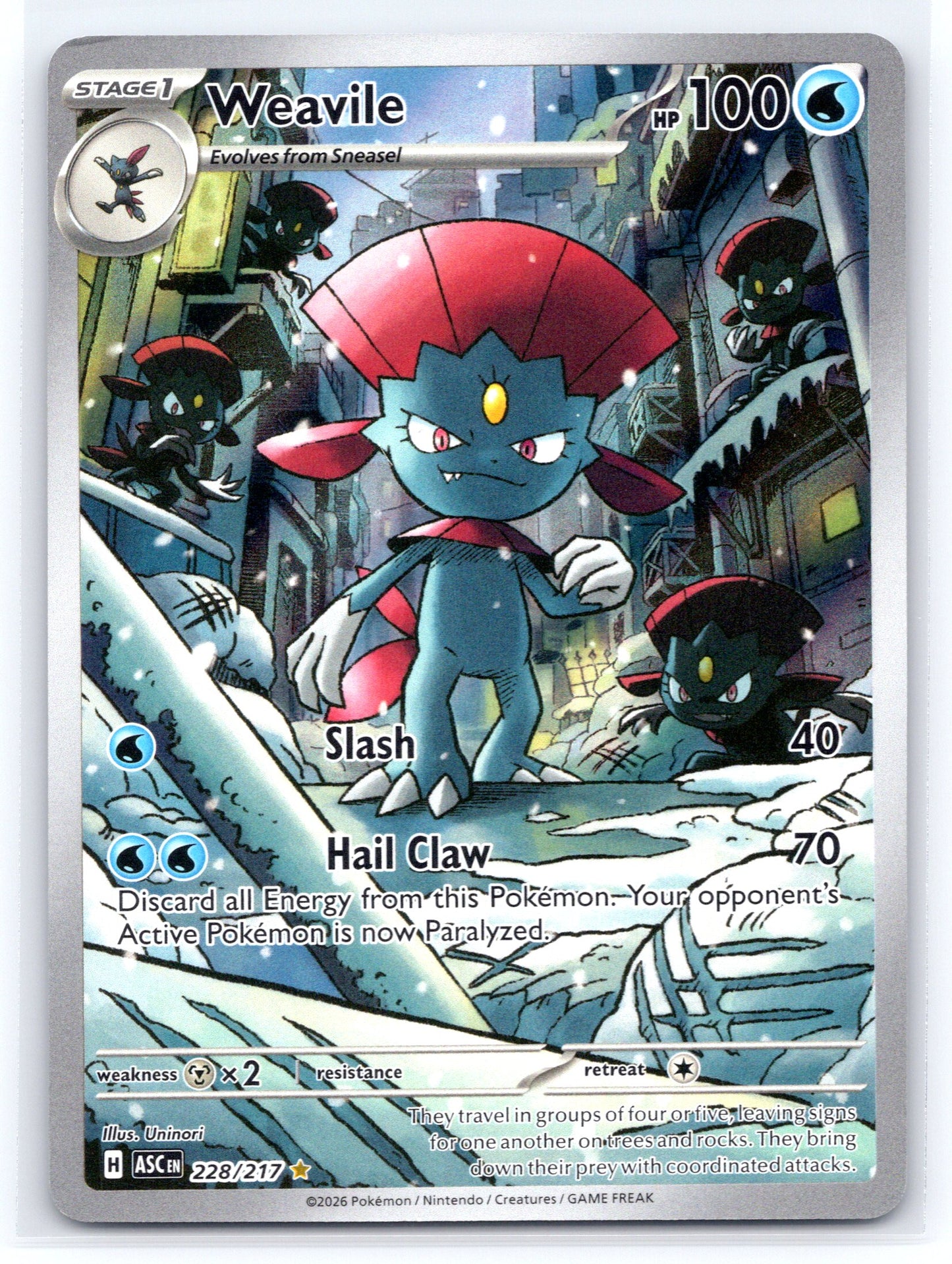 Weavile - #228/217 - ME: Ascended Heroes