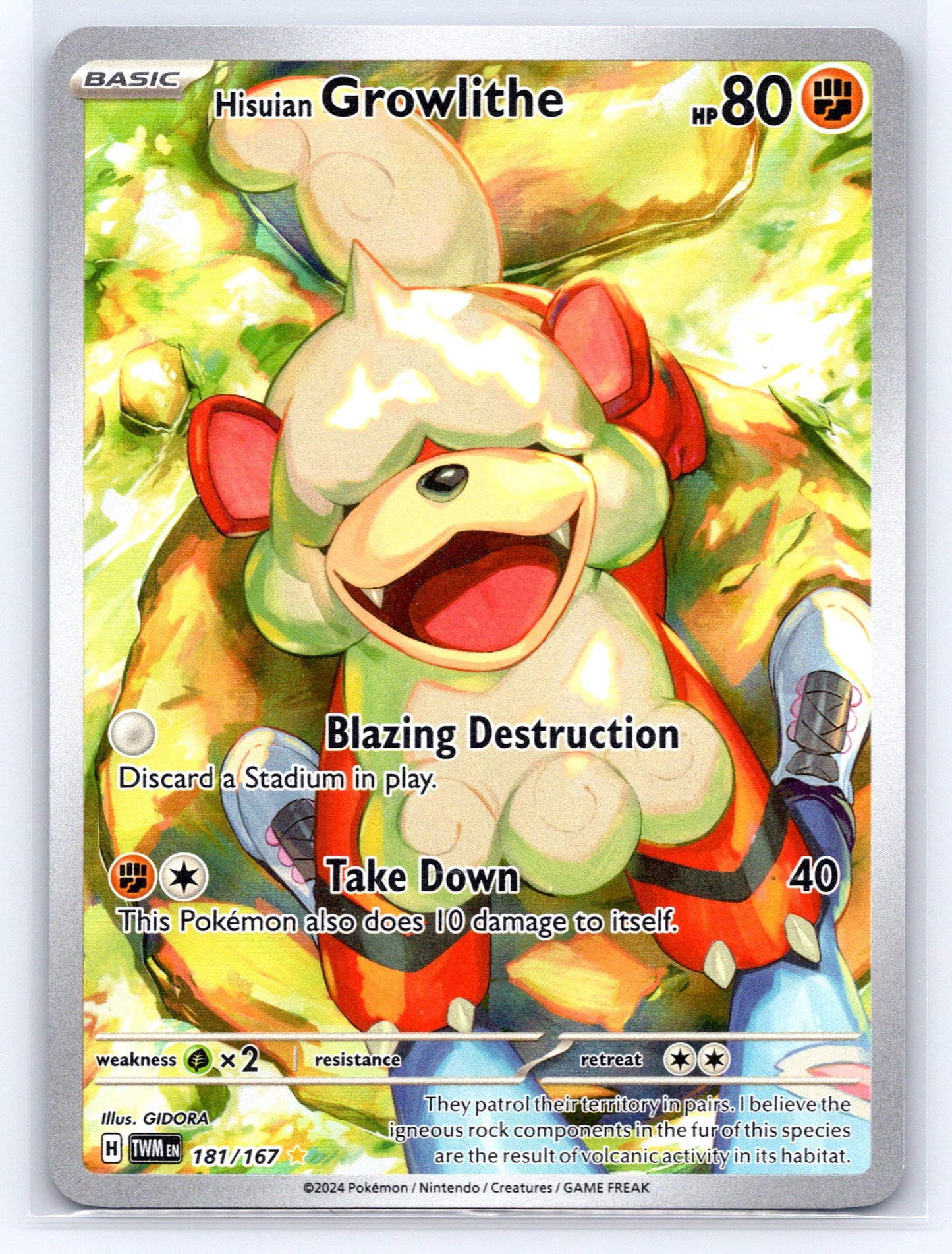 Hisuian Growlithe - #181/167 - SV06: Twilight Masquerade