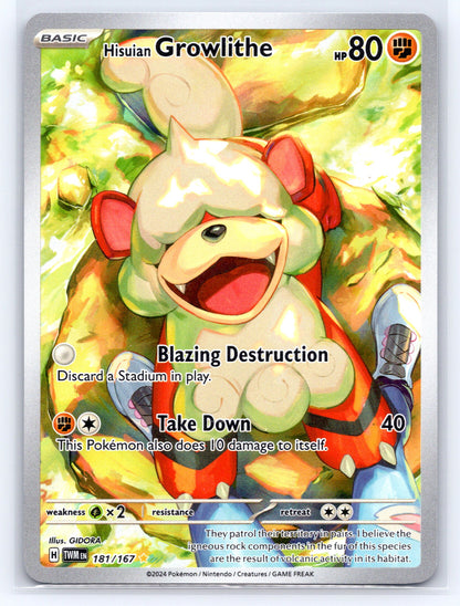 Hisuian Growlithe - #181/167 - SV06: Twilight Masquerade