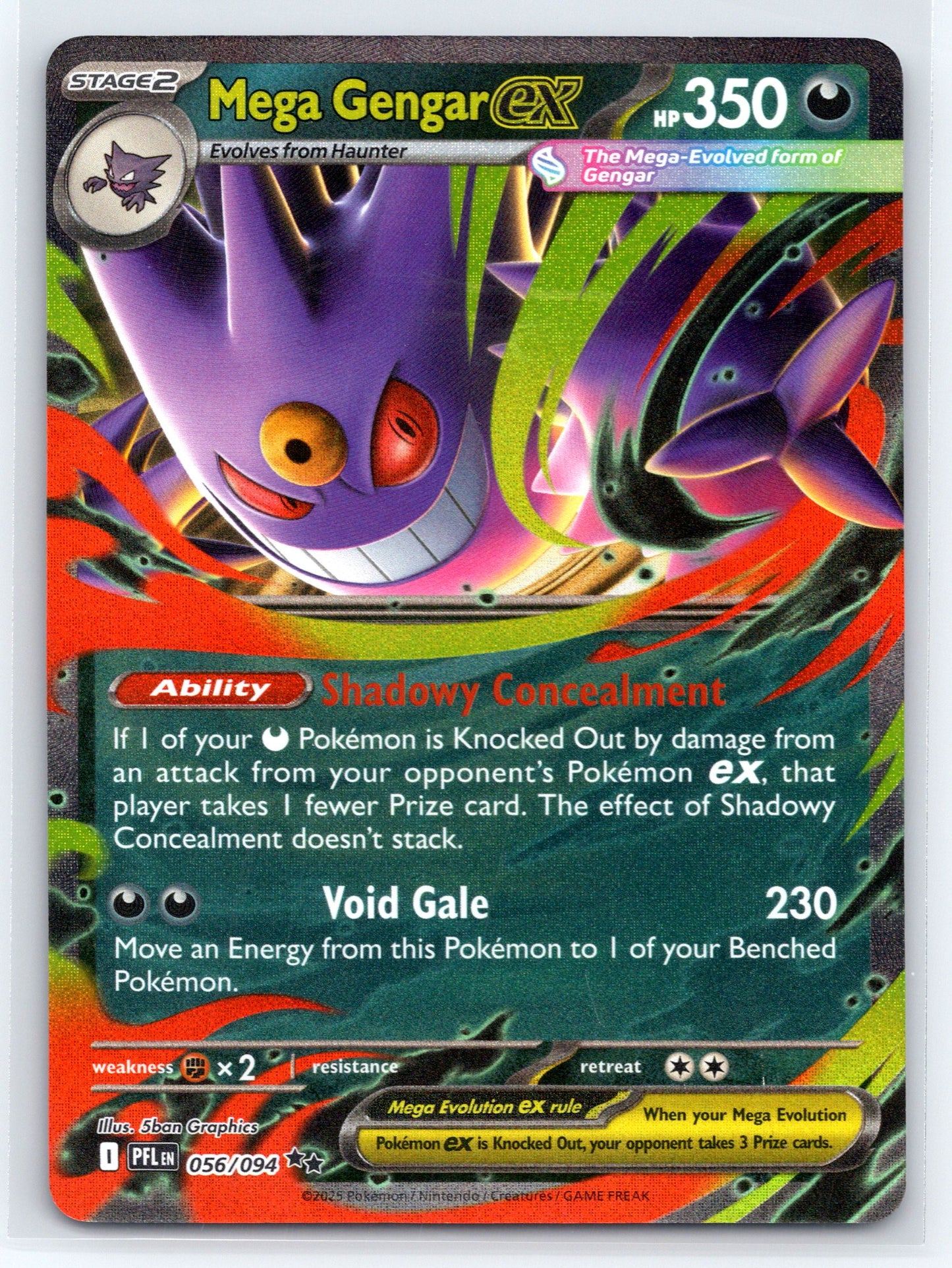 Mega Gengar ex - #056/094 - ME02: Phantasmal Flames