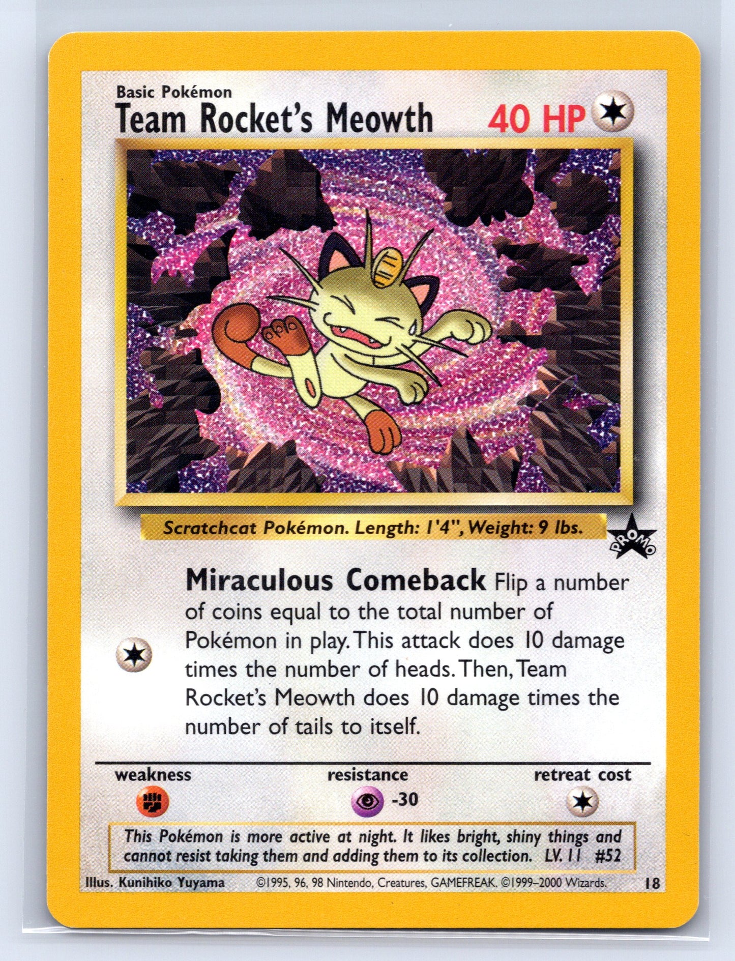 Team Rocket's Meowth - #18/53 - WoTC Promo