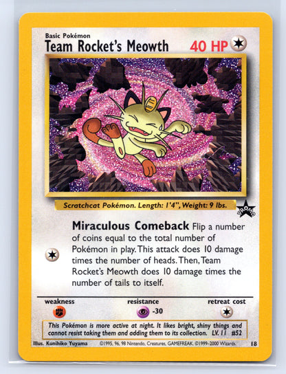 Team Rocket's Meowth - #18/53 - WoTC Promo