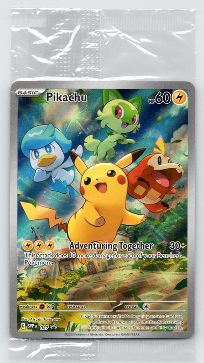 Pikachu - #027 - SV: Scarlet & Violet Promo Cards SEALED